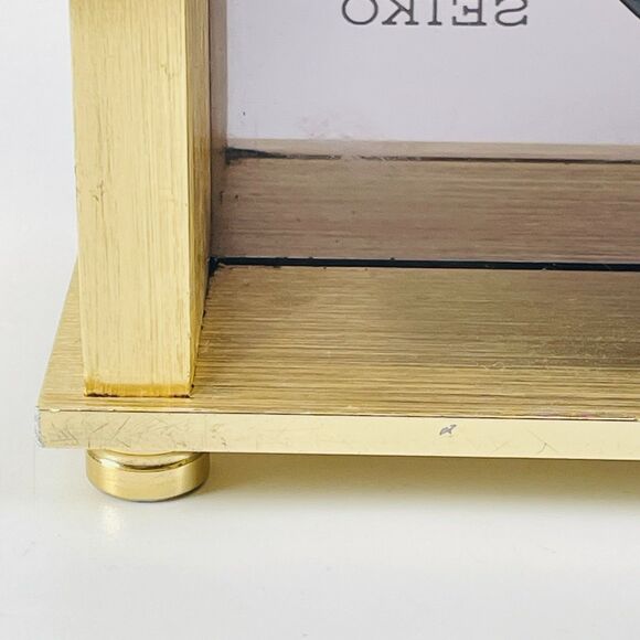 Vintage Seiko Quartz World Time Zone Clock With Airplane Second Hand Desk Mantle - Picture 11 of 16